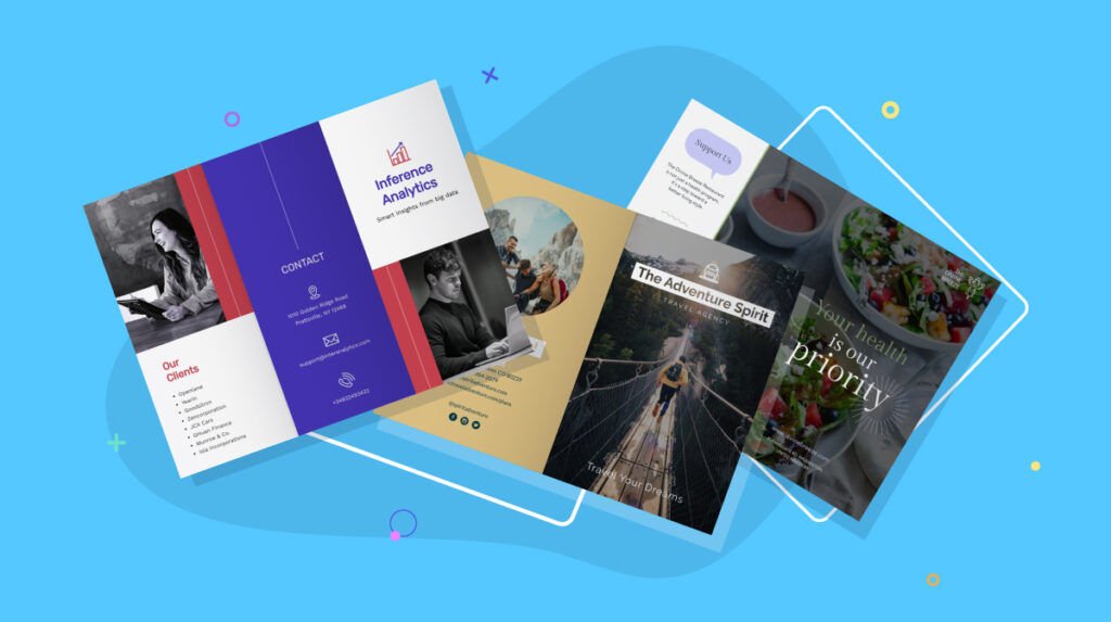 تصميم المطويات الإعلانية