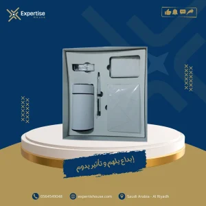 A uniq Promotional gift With Notebook with pen with cardholder  and digital mug with keychain