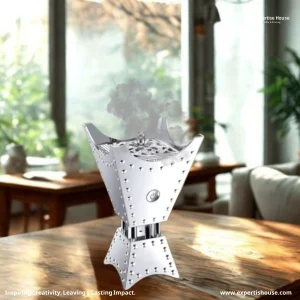 Bakhoor Burner with Perforated Metal Design