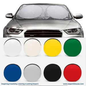 ستارة شمسية قابلة للطي لزجاج السيارة الأمامي