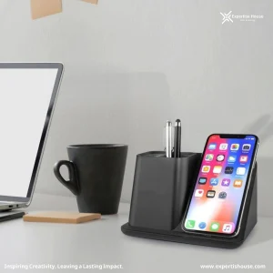 منظم مكتب متعدد الوظائف مع حامل للهاتف المحمول