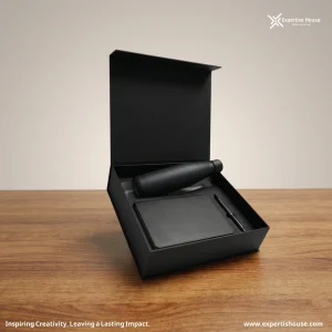 طقم الهدايا التنفيذي الفاخر (المجموعة السوداء الثلاثية)