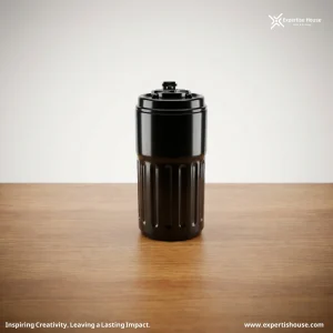 كوب سفر معزول فاخر أسود