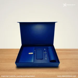 طقم هدايا تنفيذية فاخرة باللون الأزرق
