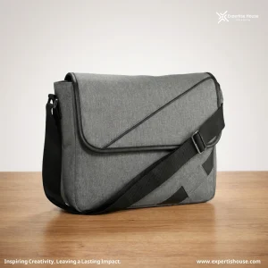 حقيبة لابتوب رمادية بكتف واحد (ماسنجر)