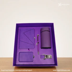 طقم هدايا تنفيذية فاخرة باللون البنفسجي